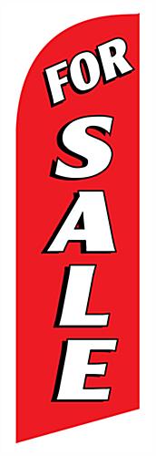 FOR SALE Red Promo Flag for Outdoor Advertising Outdoor FOR SALE red promo flag