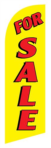FOR SALE Yellow Message Flag with Mirrored Graphic FOR SALE yellow message flag with mirrored reverse image