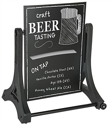 24" x 36" Write-On Swinging Sign Write-On Swinging Sign with Chalkboard Look
