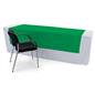 Kelly green printed table runner with overall length of 80 inches