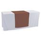 Brown table runner with 6 foot design