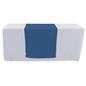 Dark blue table runner with machine washable design