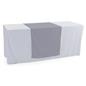 Gray table runner with length of 80 inches