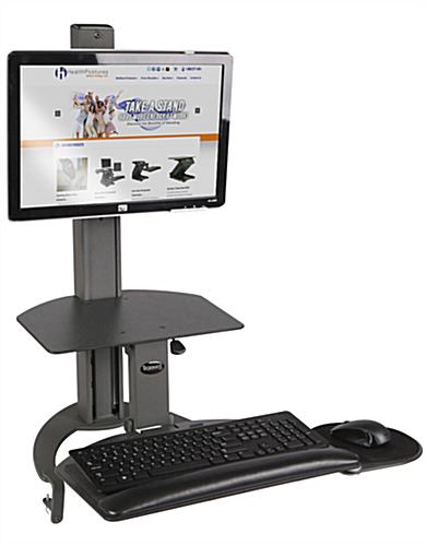 Manual Sit-Stand System, Mouse Tray Manual Sit-Stand System, Keyboard Tray
