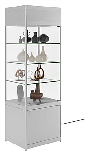 LED Store Display Case for Businesses LED Store Display Case, 56" Overall Height