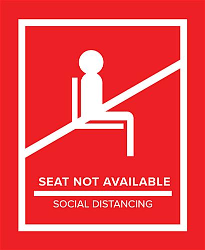 Red Social Distancing Seat Markers – Great for Creating Space Between People Red social distancing seat markers for crowd control