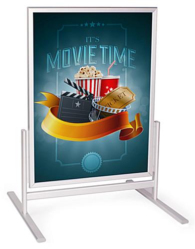 Double-sided Sidewalk Sign for 22x28 Posters double-sided sidewalk sign