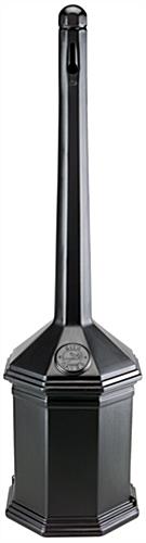 Nude View of Black Cigarette Butt Receptacle Plastic Black Cigarette Butt Receptacle