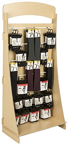 Freestanding Slatwall Display with 4” Chrome Hooks & 12 Channels 12 Channel Freestanding Slatwall Display with 4” Chrome Hooks