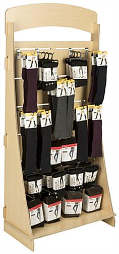 Freestanding Slatwall Display with 8” Chrome Hooks Ships Flat Flat Storing Freestanding Slatwall Display with 8” Chrome Hooks & Interlocking Panels
