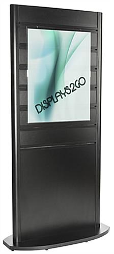 Nude View of Slatwall Poster Kiosk 72.75"h Slatwall Poster Kiosk