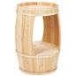 Barrel display with 1.5 inch deep top surface