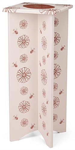This Knockdown Display Pedestal with Custom Graphics Is Perfect for Retail Stores and Pop Up Shops