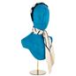 Jewelry head bust display is available in teal blue