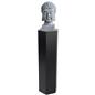Hexagon retail pedestal with scratch resistant base