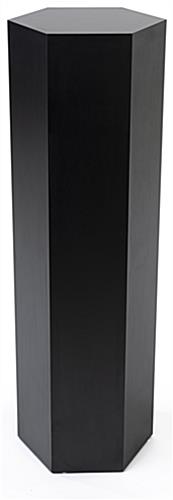 This Hexagon Retail Pedestal Is a Great Product Display Stand Hexagon retail pedestal with floor standing placement style