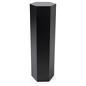 Hexagon retail pedestal with floor standing placement style