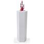 Hexagonal display pedestal with maximum weight capacity of 50 pounds