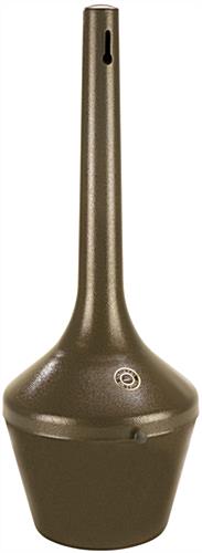 Nude View of Bronze Outdoor Ashtray Bronze Outdoor Ashtray with Steel Lift-Out Pail