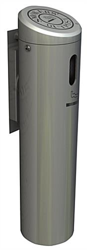 Wall Mounted Ashtray Holds Approximately 500 Cigarettes Commercial Wall Mounted Ashtray