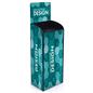 Custom beverage display stand includes graphics with full bleed printing