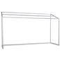 Table top canopy with glossy white powder-coated frame