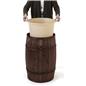 Food grade cedar barrel with easy to remove liner