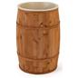 Food grade cedar barrel with smooth exterior finish