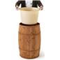 Food grade cedar barrel with removable plastic liner for easy cleaning