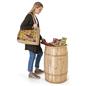 Food grade cedar barrel with overall height of 31 inches