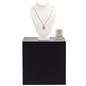Cube pedestal wall display made of laminated MDF