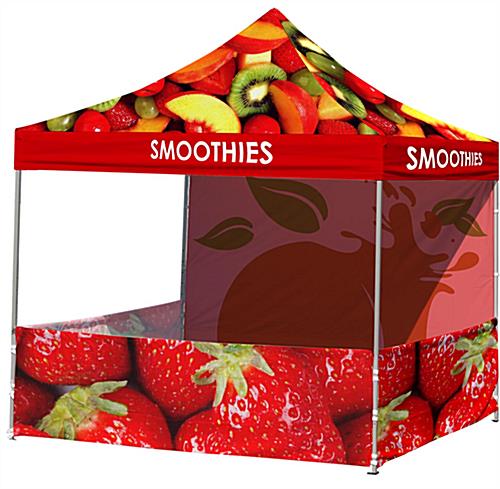 Custom Event Tent with Full Color Graphics Custom Event Tent