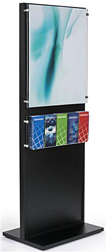 Wooden Information Kiosk Stand and Panel for 22 x 28 Graphic Wooden Information Kiosk Stand with 5 Pocket Brochure Holder