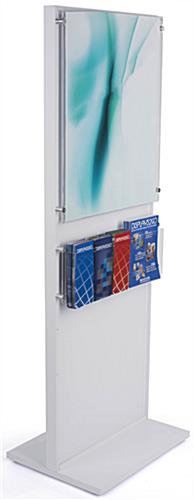 Wooden Kiosk Sign Display with Pamphlet Holder Wooden Kiosk Sign Display with 22 x 28 Media Area