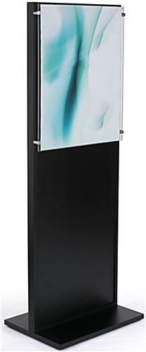 Black Wooden Floor Poster Holder with Panel for Graphics Black Wooden Floor Poster Holder with 22 x 28 Graphic Area