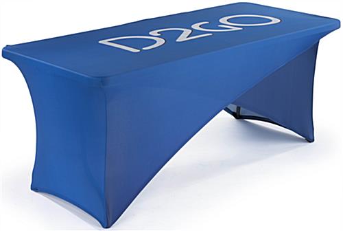 Cross Over Spandex Table Cover Set with Full Color Customization 6' Custom Cross Over Spandex Table Cover Set