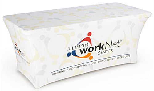 6' Stretch Table Covers with Full Bleed Printing 6' Stretch Table Covers