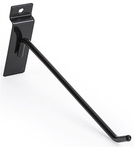 Glossy Slatwall 8" Black Display Hook Slatwall 8" Black Display Hook with Glossy Finish