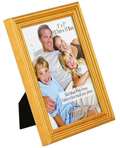 Oak Wood Frame: Displays both Vertically & Horizontally Oak Wood Frame