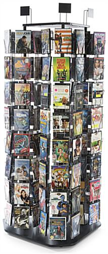 Spinning DVD Tower Ideal for Businesses Spinning DVD Tower, Steel
