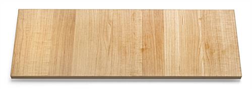 Narrow Wood Shelving with Maple Finish Maple Narrow Wood Shelving