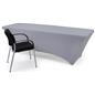 Fitted spandex table covers with back zipper