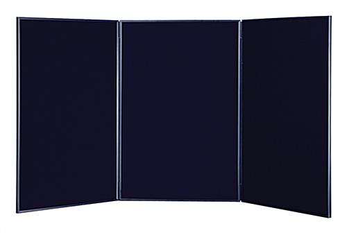 Tabletop Display Board: Black Hook & Loop Fabric Panel Tabletop Display Board