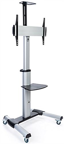 Rolling TV Stand for Flat Screen TV - On Wheels for Portability Rolling TV stand for flat screen TV with locking casters
