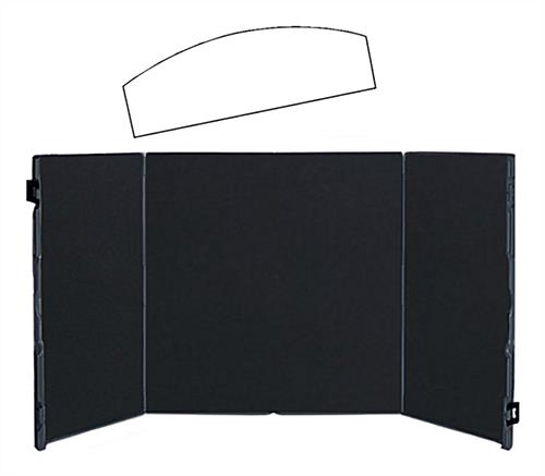 Nude View of Table Top Display 4-Panel Table Top Display