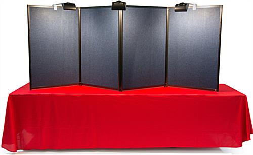 Travel Bag is Portable Hook and Loop Folding Panel with Halogen Lights