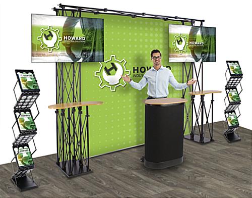 This Truss Trade Show Display is Lightweight For Easy Portability Truss trade show display with custom printed graphics