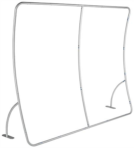 Nude View of 10’ Curved Display Wall Lightweight 10’ Curved Display Wall
