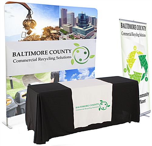 Banner and Tabletop Trade Show Package - Great for Promoting at Expos Banner and tabletop trade show package with custom graphics