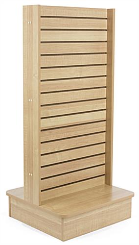 Nude View of Slatwall Panel Kiosk Double Sided Slatwall Panel Kiosk
